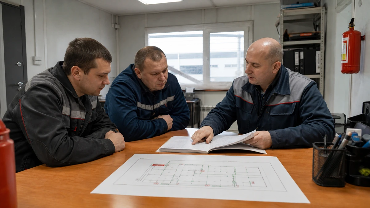 Противопожарный инструктаж работников с журналом и планом эвакуации